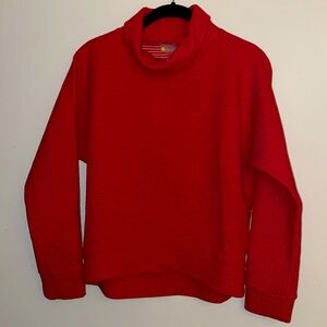 Zella Red Cowl Neck Sweater Cozy and Stylish size XL very good condition